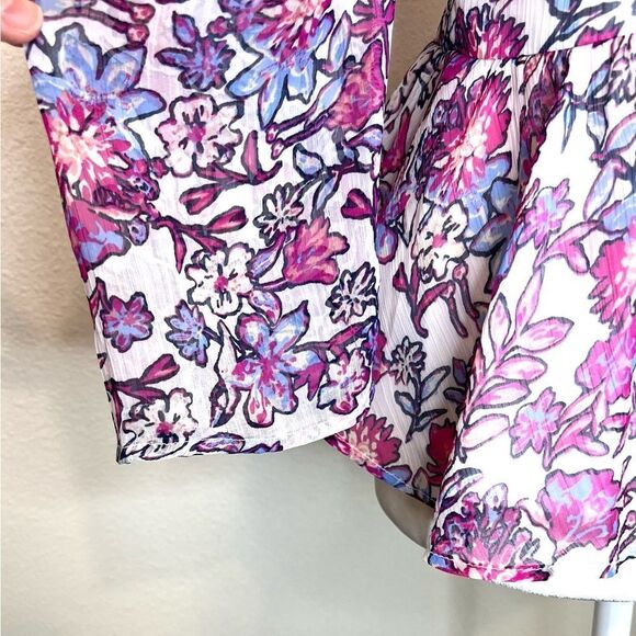 FRENCH CONNECTION Summer White Floral Blouse - Picture 4 of 11